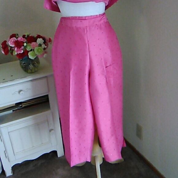A J Clothing Co. Three Piece Cropped Pants Dressy Beaded Set - Picture 6 of 13